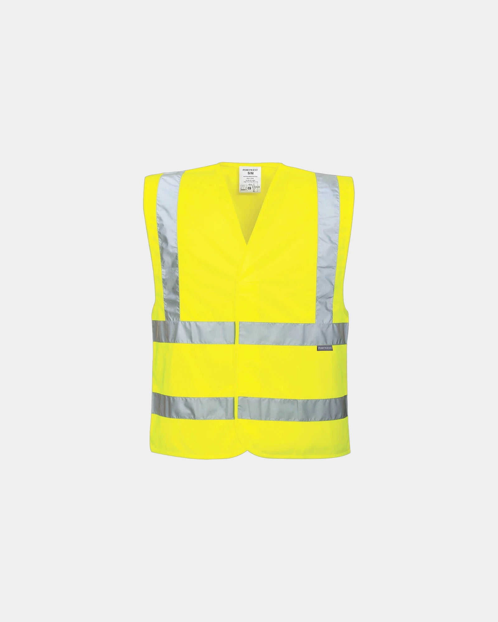 Veste éco haute visibilité polyester 190T à personnaliser - Jaune